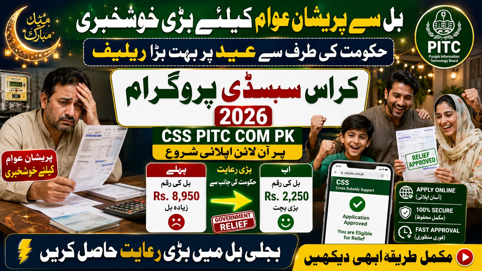 css pitc com .pk Cross Subsidy Program 2026 – Apply Online for Electricity Relief